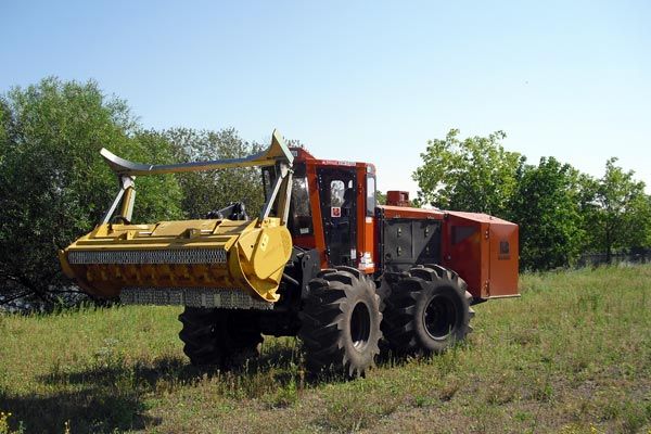 Brush clearing machine